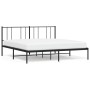 Bettgestell mit schwarzem Metallkopfteil 200x200 cm von vidaXL, Betten und Lattenroste - Ref: Foro24-352487, Preis: 110,52 €,...