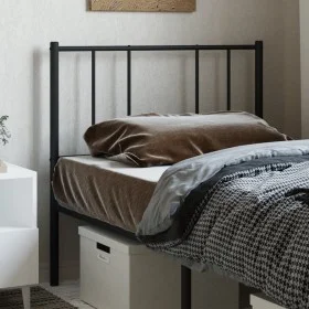 Black metal headboard 100 cm by vidaXL, Headboards and footboards - Ref: Foro24-352509, Price: 20,75 €, Discount: %