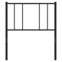 Cabecero de metal negro 100 cm de vidaXL, Cabeceros y pies de cama - Ref: Foro24-352509, Precio: 20,75 €, Descuento: %
