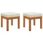 Set de comedor para jardín 3 piezas con cojines madera acacia de vidaXL, Conjuntos de jardín - Ref: Foro24-319721, Precio: 15...