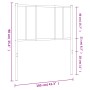 Kopfteil aus schwarzem Metall, 100 cm von vidaXL, Kopf- und Fußteile - Ref: Foro24-352509, Preis: 21,11 €, Rabatt: %