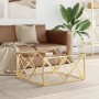 Stainless steel and glass coffee table 80x80x40 cm by vidaXL, Coffee table - Ref: Foro24-349970, Price: 222,17 €, Discount: %