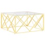Stainless steel and glass coffee table 80x80x40 cm by vidaXL, Coffee table - Ref: Foro24-349970, Price: 222,17 €, Discount: %