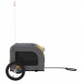 Haustier-Fahrradanhänger, Eisen-Oxford-Stoff, gelb-grau von vidaXL, Kinderwagen für Haustiere - Ref: Foro24-93833, Preis: 101...