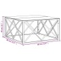 Stainless steel and glass coffee table 80x80x40 cm by vidaXL, Coffee table - Ref: Foro24-349970, Price: 222,17 €, Discount: %