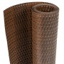 Toldos de balcón 10 uds ratán sintético marrón negro 255x19 cm
