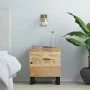Nachttisch aus massivem Mangoholz, 40 x 33 x 46 cm von vidaXL, Nachttische - Ref: Foro24-345208, Preis: 66,67 €, Rabatt: %