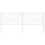 Cabecero de metal blanco 200 cm de vidaXL, Cabeceros y pies de cama - Ref: Foro24-352406, Precio: 32,25 €, Descuento: %