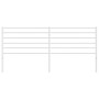 White metal headboard 200 cm by vidaXL, Headboards and footboards - Ref: Foro24-352406, Price: 32,73 €, Discount: %