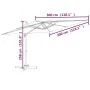 Hanging parasol with anthracite gray aluminum pole 300x300 cm by vidaXL, Umbrellas - Ref: Foro24-319915, Price: 191,53 €, Dis...