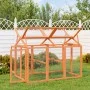 Massives Kiefernholz korralbraun 141x94x104 cm von vidaXL, Käfige und Lebensräume für Kleintiere - Ref: Foro24-172302, Preis:...