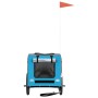 Haustier-Fahrradanhänger, Eisen-Oxford-Stoff, Blaugrau von vidaXL, Kinderwagen für Haustiere - Ref: Foro24-93834, Preis: 100,...