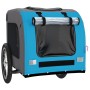 Haustier-Fahrradanhänger, Eisen-Oxford-Stoff, Blaugrau von vidaXL, Kinderwagen für Haustiere - Ref: Foro24-93834, Preis: 100,...