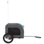 Haustier-Fahrradanhänger, Eisen-Oxford-Stoff, Blaugrau von vidaXL, Kinderwagen für Haustiere - Ref: Foro24-93834, Preis: 100,...