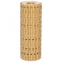 Toldos para balcón 5 uds ratán sintético marrón claro 255x19 cm
