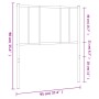 Kopfteil aus schwarzem Metall, 90 cm von vidaXL, Kopf- und Fußteile - Ref: Foro24-352508, Preis: 23,43 €, Rabatt: %