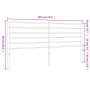 White metal headboard 180 cm by vidaXL, Headboards and footboards - Ref: Foro24-352404, Price: 34,22 €, Discount: %