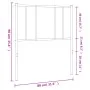 Kopfteil aus schwarzem Metall, 75 cm von vidaXL, Kopf- und Fußteile - Ref: Foro24-352506, Preis: 15,48 €, Rabatt: %