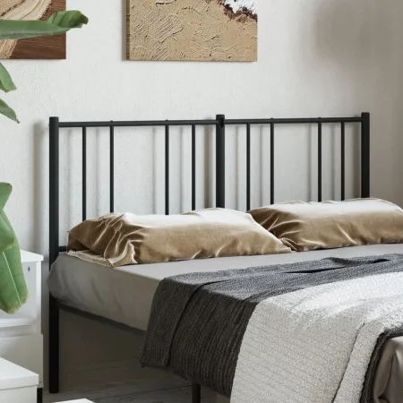 Kopfteil aus schwarzem Metall, 120 cm von vidaXL, Kopf- und Fußteile - Ref: Foro24-352511, Preis: 27,58 €, Rabatt: %