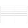 White metal headboard 140 cm by vidaXL, Headboards and footboards - Ref: Foro24-352401, Price: 25,99 €, Discount: %