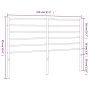Kopfteil aus weißem Metall, 140 cm von vidaXL, Kopf- und Fußteile - Ref: Foro24-352401, Preis: 25,59 €, Rabatt: %