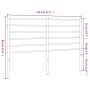Kopfteil aus weißem Metall, 140 cm von vidaXL, Kopf- und Fußteile - Ref: Foro24-352401, Preis: 25,99 €, Rabatt: %