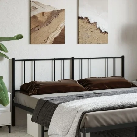 Kopfteil aus schwarzem Metall, 193 cm von vidaXL, Kopf- und Fußteile - Ref: Foro24-352517, Preis: 32,54 €, Rabatt: %