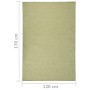 Grüner flachgewebter Outdoor-Teppich 120x170 cm von vidaXL, Teppiche - Ref: Foro24-340809, Preis: 38,93 €, Rabatt: %