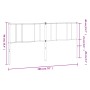 Kopfteil aus schwarzem Metall, 193 cm von vidaXL, Kopf- und Fußteile - Ref: Foro24-352517, Preis: 33,14 €, Rabatt: %