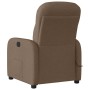 Sillón reclinable de masaje eléctrico tela marrón