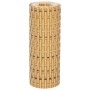 Toldos de balcón 10 uds ratán sintético marrón claro 255x19 cm