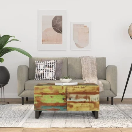 Recycled wood and plywood coffee table 80x50x40 cm by vidaXL, Coffee table - Ref: Foro24-350638, Price: 143,48 €, Discount: %