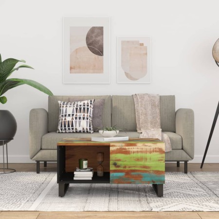 Couchtisch aus recyceltem Holz und Sperrholz, 80 x 50 x 40 cm von vidaXL, Couchtisch - Ref: Foro24-350634, Preis: 95,95 €, Ra...