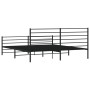 Estructura de cama cabecero y estribo metal negro 183x213cm de vidaXL, Camas y somieres - Ref: Foro24-352342, Precio: 106,08 ...