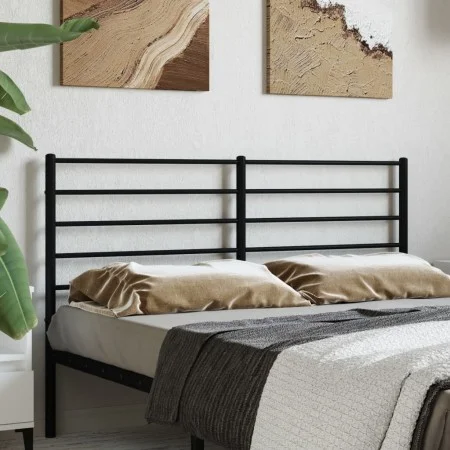 Kopfteil aus schwarzem Metall, 120 cm von vidaXL, Kopf- und Fußteile - Ref: Foro24-352350, Preis: 27,76 €, Rabatt: %