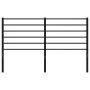 Cabecero de metal negro 120 cm de vidaXL, Cabeceros y pies de cama - Ref: Foro24-352350, Precio: 27,76 €, Descuento: %