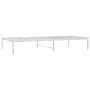 Estructura de cama de metal blanca 90x190 cm de vidaXL, Camas y somieres - Ref: Foro24-350905, Precio: 76,19 €, Descuento: %