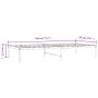 Estructura de cama de metal blanca 90x190 cm de vidaXL, Camas y somieres - Ref: Foro24-350905, Precio: 77,55 €, Descuento: %