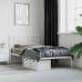 Bettgestell aus Metall mit weißem Kopfteil 90x200 cm von vidaXL, Betten und Lattenroste - Ref: Foro24-352522, Preis: 61,12 €,...