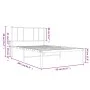Bettgestell aus Metall mit weißem Kopfteil 90x200 cm von vidaXL, Betten und Lattenroste - Ref: Foro24-352522, Preis: 61,12 €,...