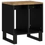 Solid mango and technological wood side table 40x31x46 cm by vidaXL, Nightstands - Ref: Foro24-350644, Price: 36,54 €, Discou...