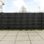 Toldos para balcón 10 uds ratán sintético negro 255x19 cm