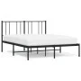 Bettgestell mit schwarzem Metallkopfteil 120x190 cm von vidaXL, Betten und Lattenroste - Ref: Foro24-352477, Preis: 93,52 €, ...