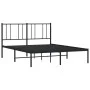 Bettgestell mit schwarzem Metallkopfteil 120x190 cm von vidaXL, Betten und Lattenroste - Ref: Foro24-352477, Preis: 93,52 €, ...