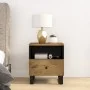 Solid mango wood and plywood nightstand by vidaXL, Nightstands - Ref: Foro24-350654, Price: 80,84 €, Discount: %