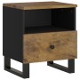 Mesita de noche madera maciza mango y madera contrachapada de vidaXL, Mesitas de noche - Ref: Foro24-350654, Precio: 82,15 €,...