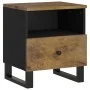 Solid mango wood and plywood nightstand by vidaXL, Nightstands - Ref: Foro24-350654, Price: 80,84 €, Discount: %