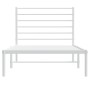 Metallbettgestell mit weißem Kopfteil 75x190 cm von vidaXL, Betten und Lattenroste - Ref: Foro24-352358, Preis: 60,02 €, Raba...
