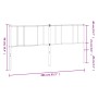 Kopfteil aus schwarzem Metall, 200 cm von vidaXL, Kopf- und Fußteile - Ref: Foro24-352518, Preis: 29,96 €, Rabatt: %