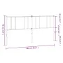 Kopfteil aus schwarzem Metall, 200 cm von vidaXL, Kopf- und Fußteile - Ref: Foro24-352518, Preis: 29,48 €, Rabatt: %